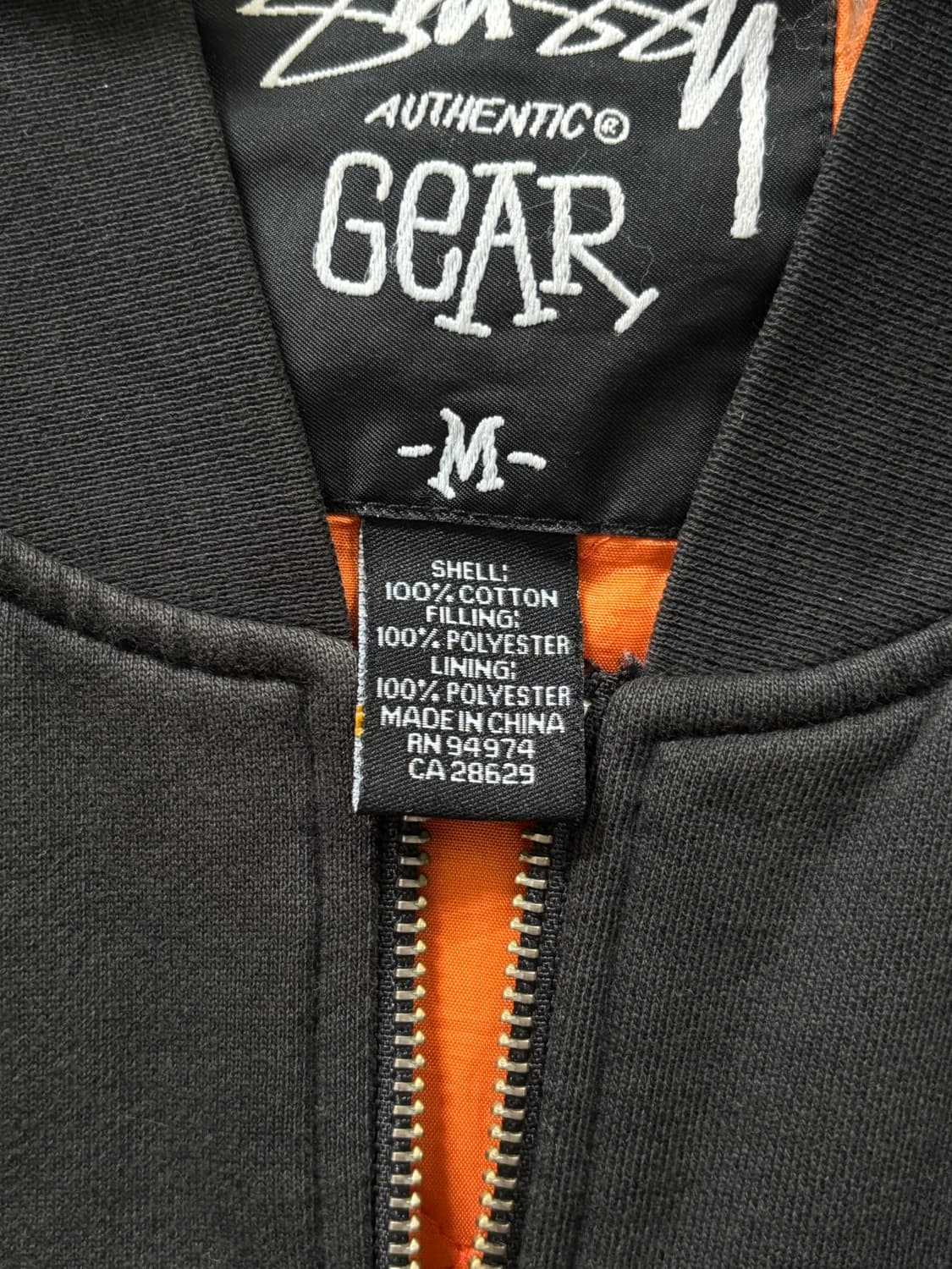 Stussy 스투시 어센틱 기어 MA-1 봄버 자켓 상품이미지7