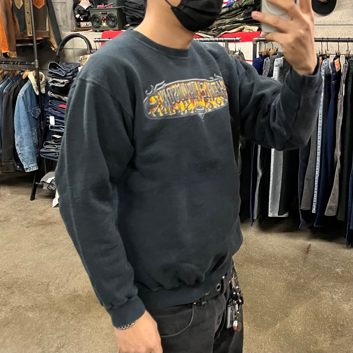 00s 할리데이비슨 플레임 맨투맨 (95) 상품이미지6