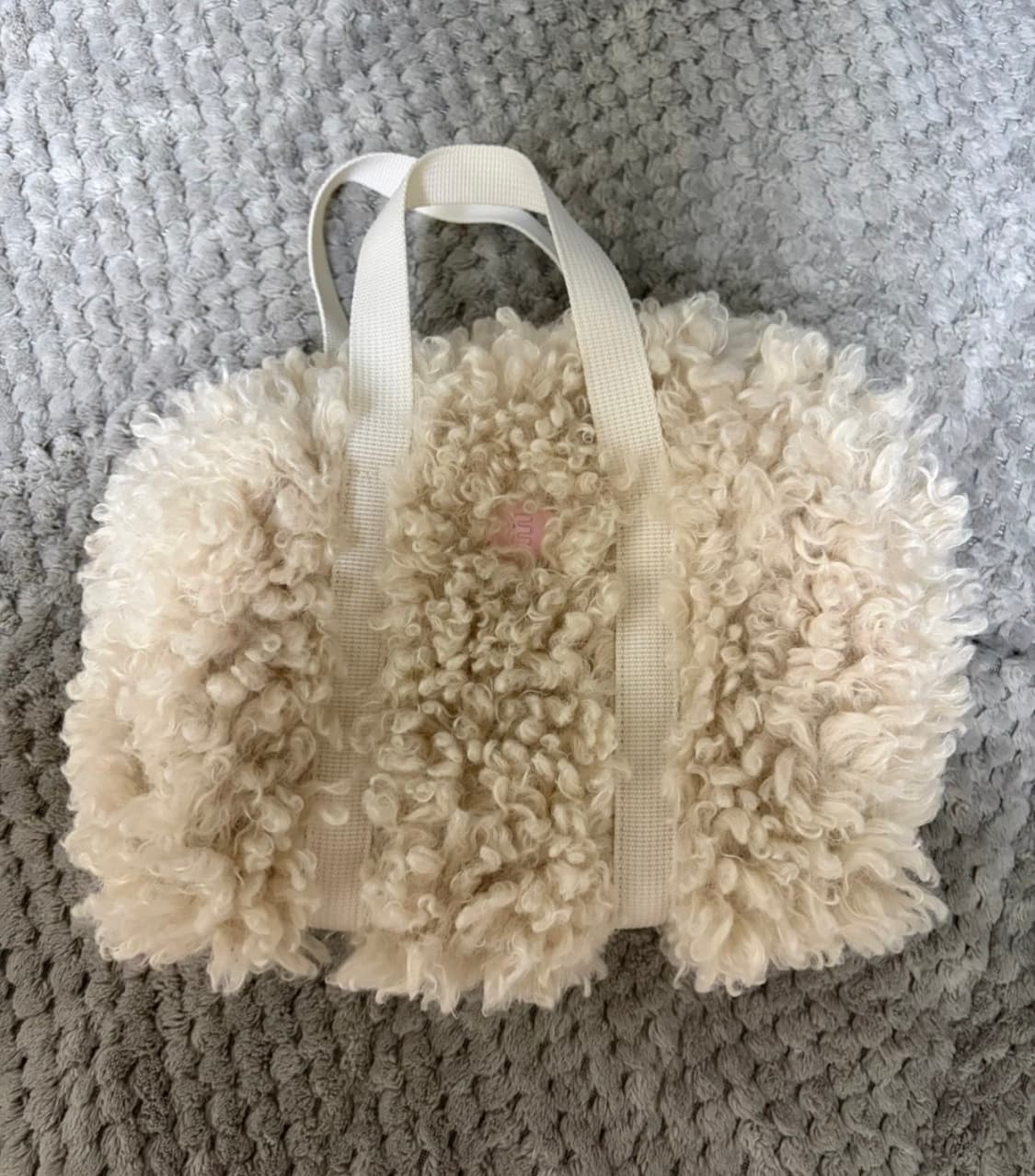 미닛뮤트 시어링 토트백 크림 상품이미지2