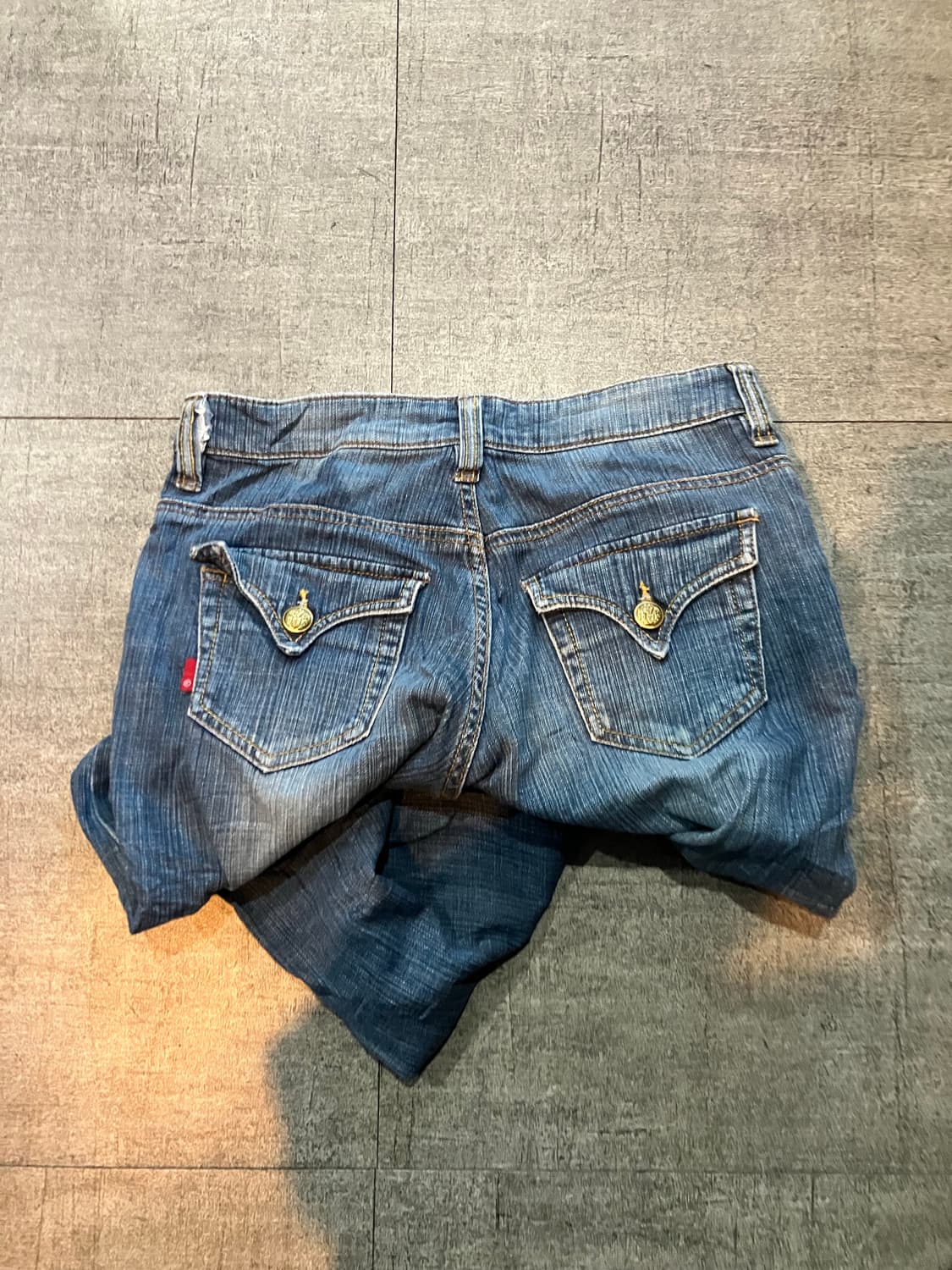 일본빈티지 올드스쿨스트릿 보헤미안웨스턴 데님팬츠 상품이미지2