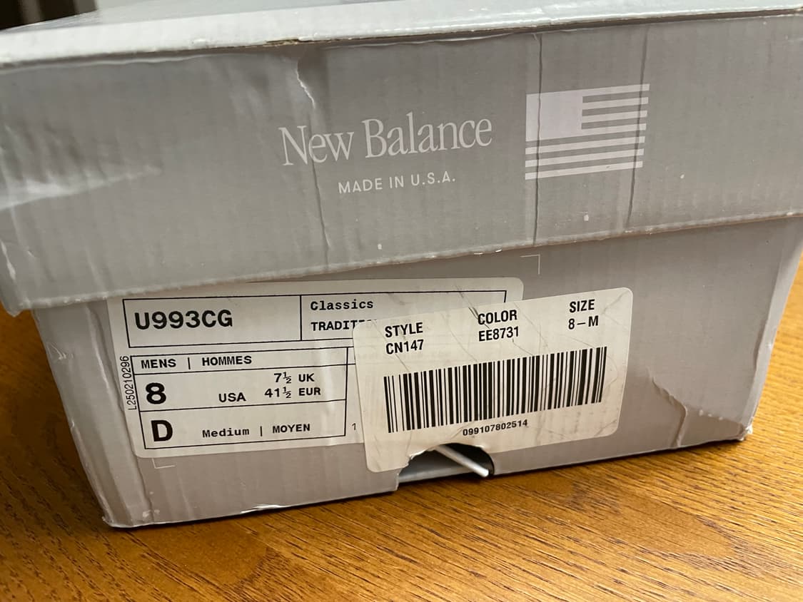 뉴발란스 993 메이드 인 USA 코버트 그린 8D사이즈 상품이미지4