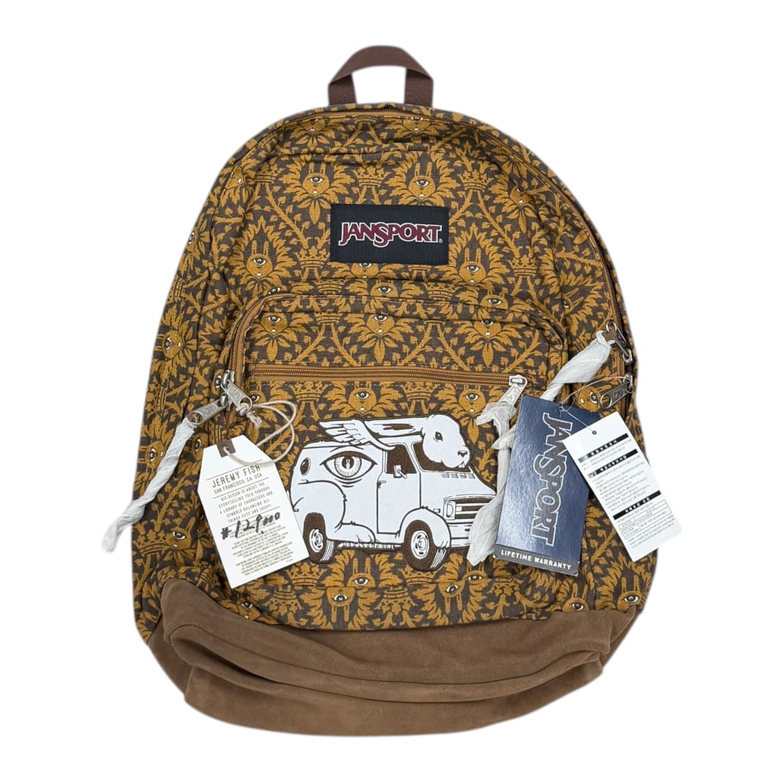 잔스포츠 빈티지 Y2K 패턴 라이트팩 백팩 가방 브라운 상품이미지1