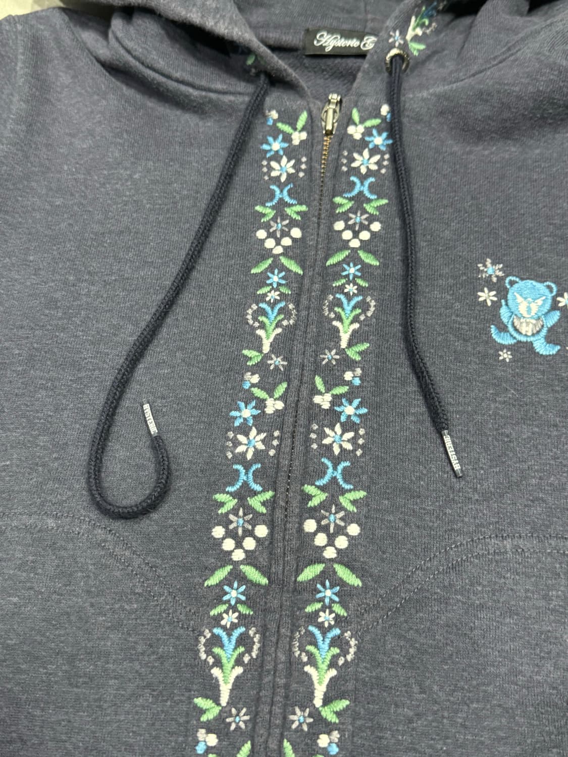 히스테릭 글래머 아카이브 꽃 퍽베어 자수 후드 집업 자켓 상품이미지4