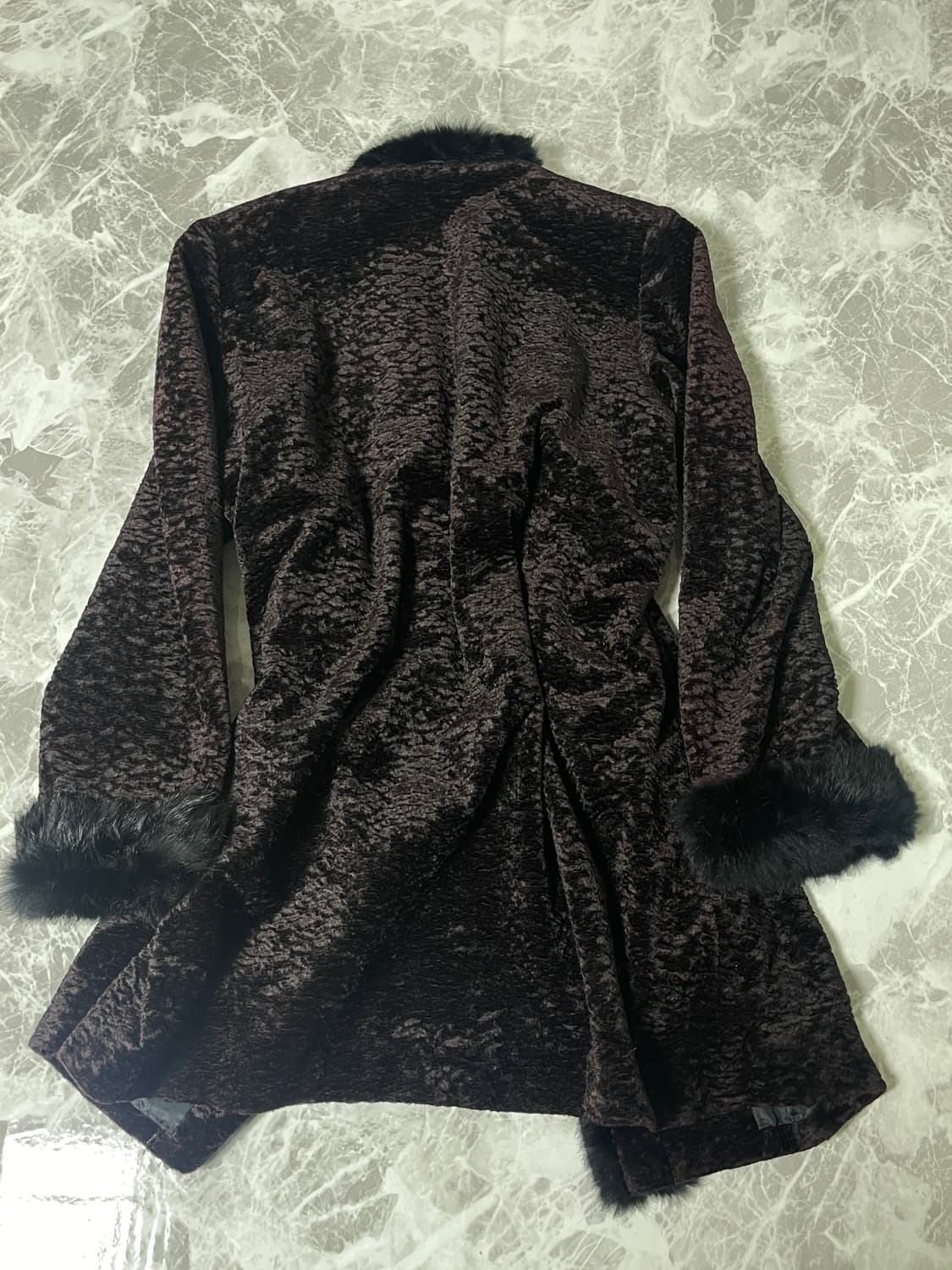 Velvet fur coat 상품이미지6