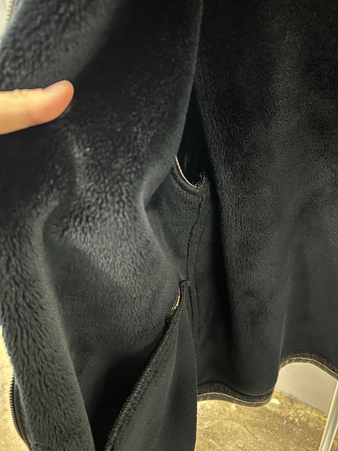 NOBLGEN 가죽 배색 자켓 상품이미지4