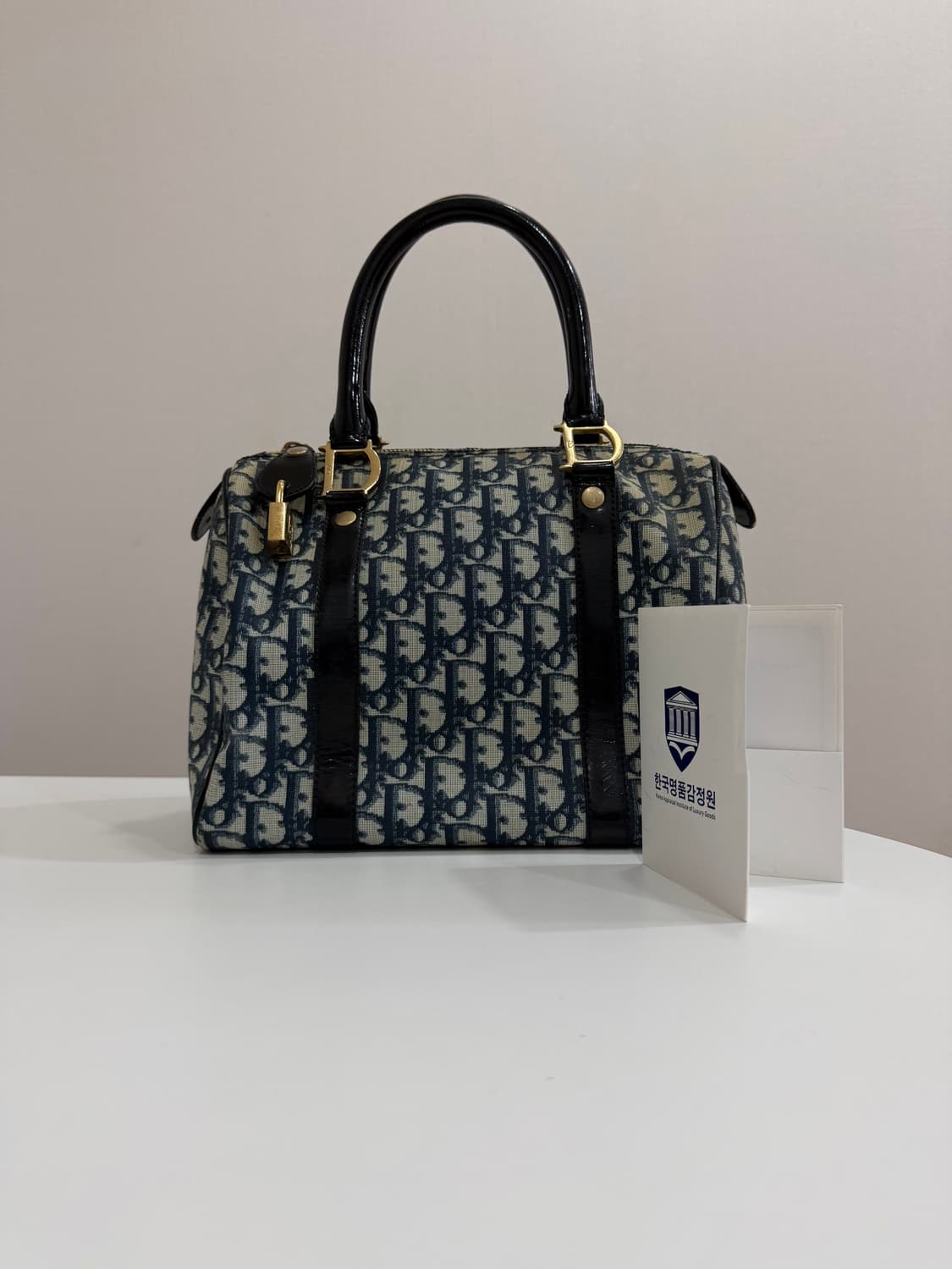 디올 오블리크 보스턴 (정품감정서 있음) 상품이미지1