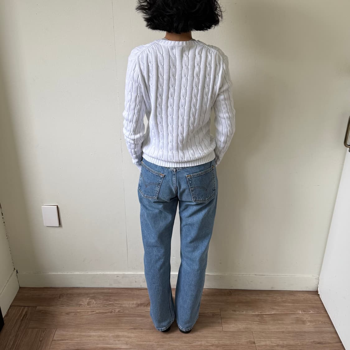 폴로랄프로렌 화이트 케이블 스웨터 상품이미지3