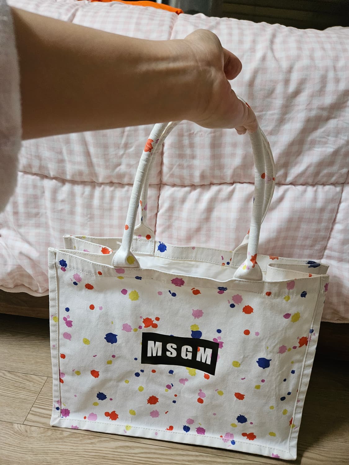 MSGM MSGM 페인트 스플래터 토트백 상품이미지7