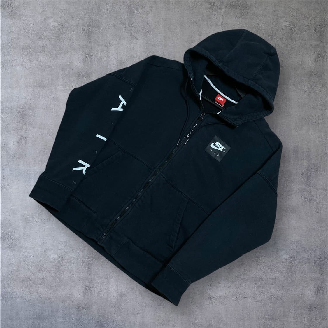 나이키 박스 로고 블랙 후드 집업 상품이미지1