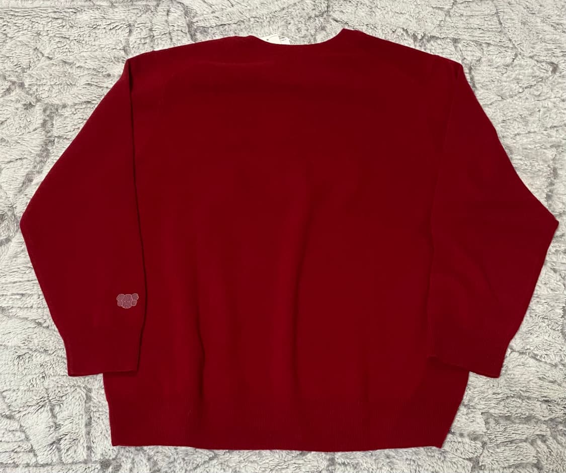 [XXL] 유니클로 X 카우스 캐시미어 크루넥 스웨터 레드 상품이미지4