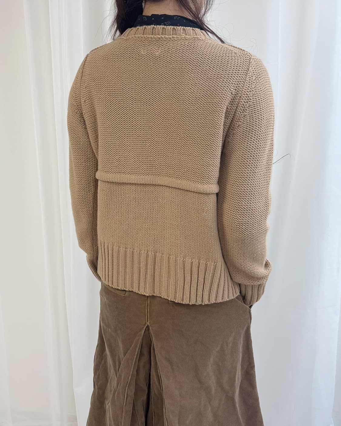 DRUG STORE'S 원버튼 랩 라떼 가디건 상품이미지9