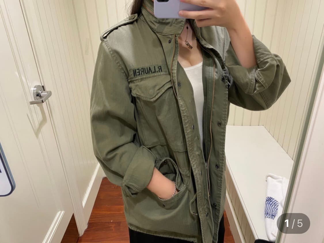 폴로랄프로렌 성조기 밀리터리 야상 S 상품이미지2