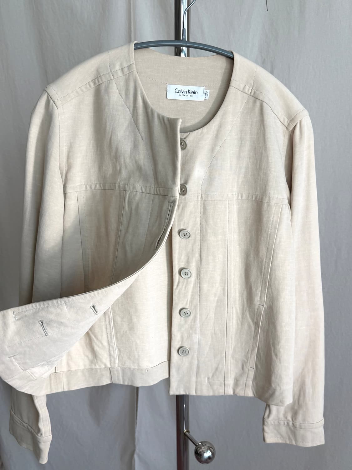 Calvin Klein Collection 미니멀 코튼 린넨 자켓 상품이미지4