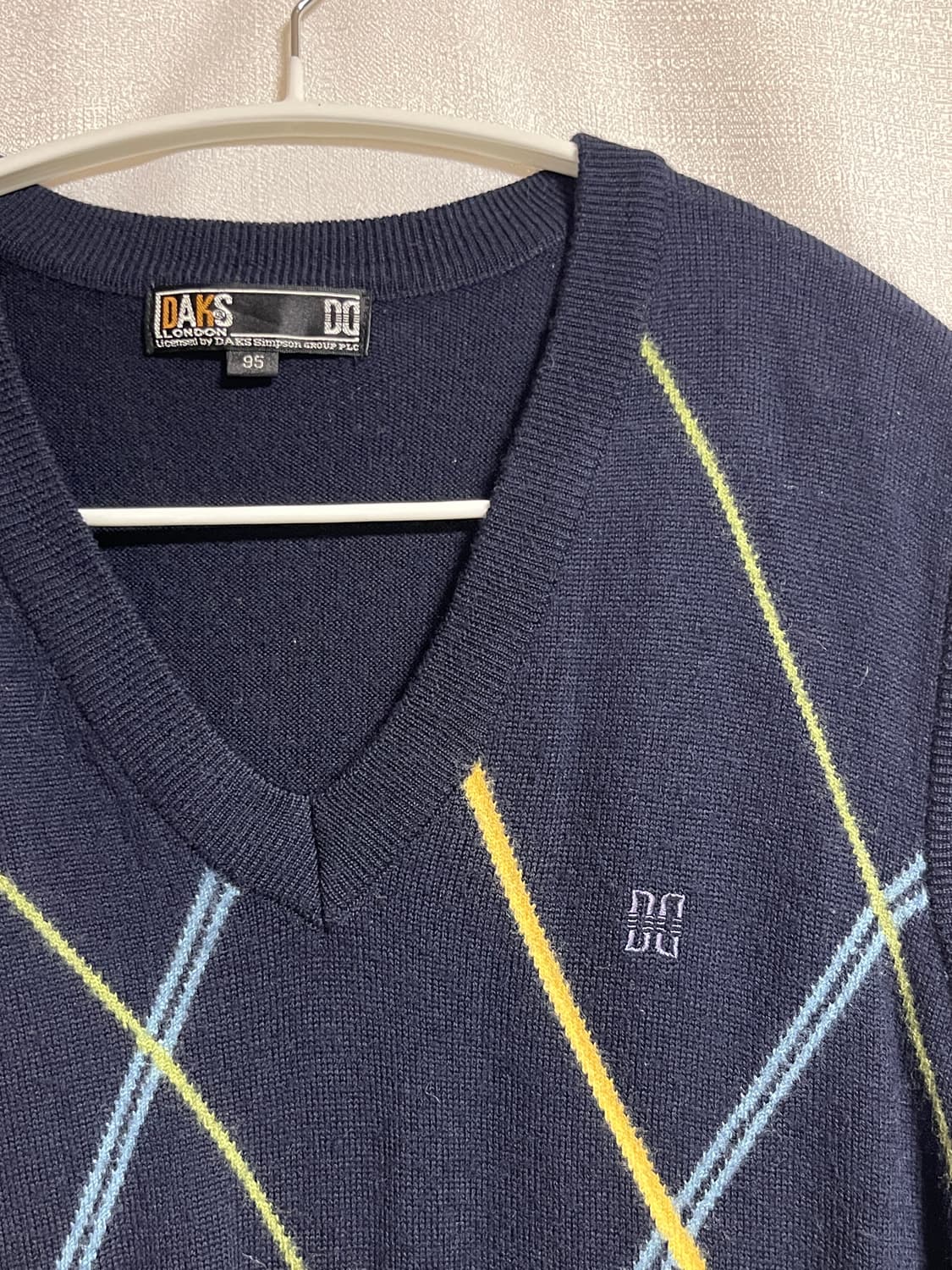 공용 닥스 아가일 니트 베스트 95 상품이미지4