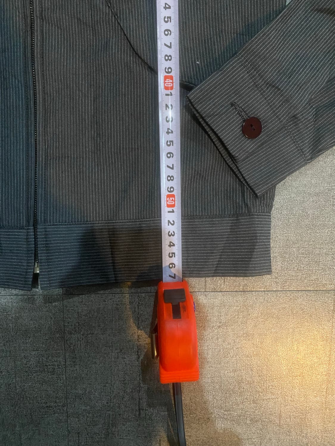 일본빈티지 Ju 하구미모리걸 바선생 라운드넥 스트라이프자켓 상품이미지3