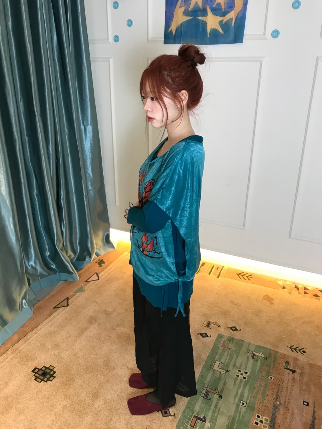 찾기 어려운 오묘한 터키 블루컬러 코디셋🦋 상품이미지3