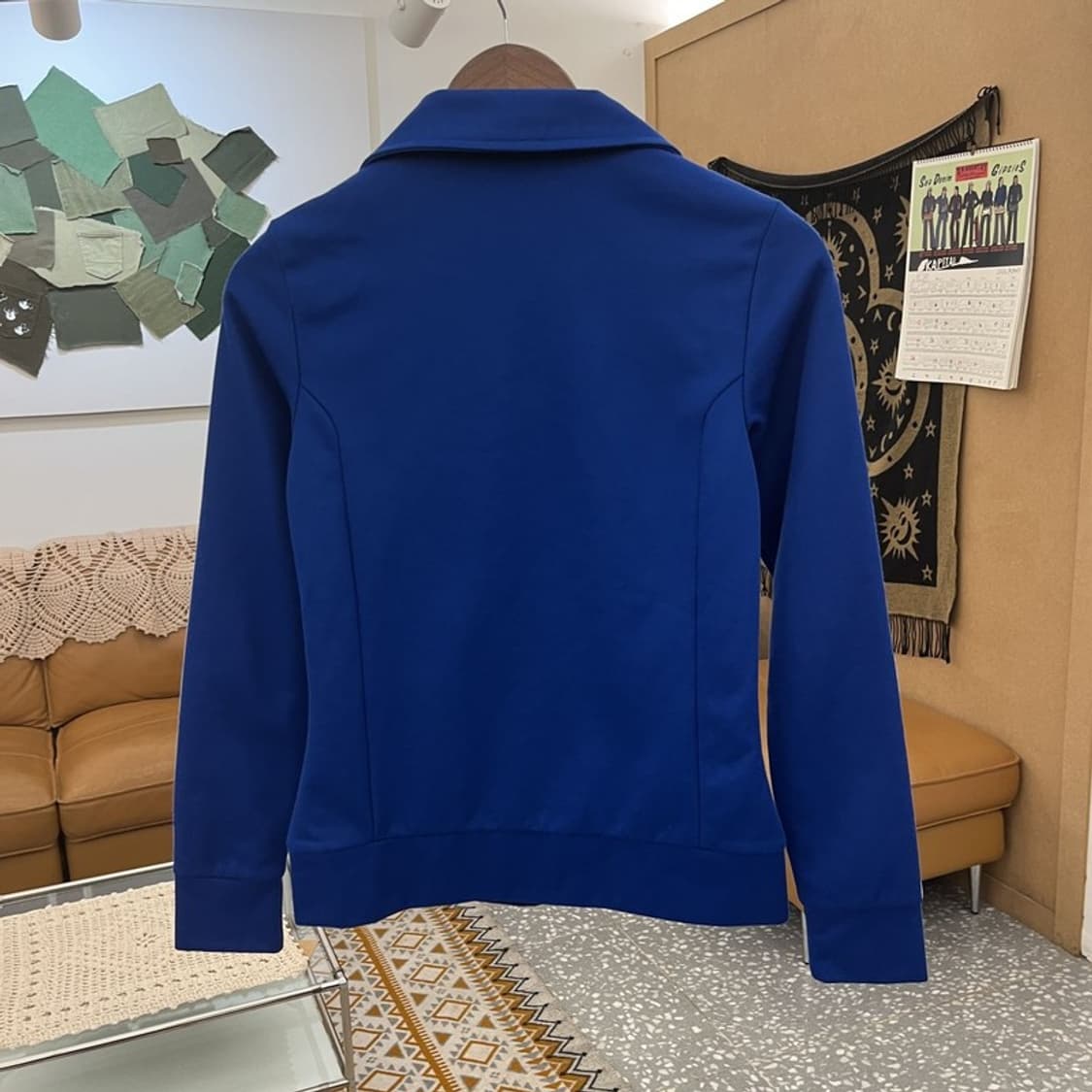 아디다스 유로파 Y2K 딱붙핏 딥블루 져지 집업 85 C11270 상품이미지4