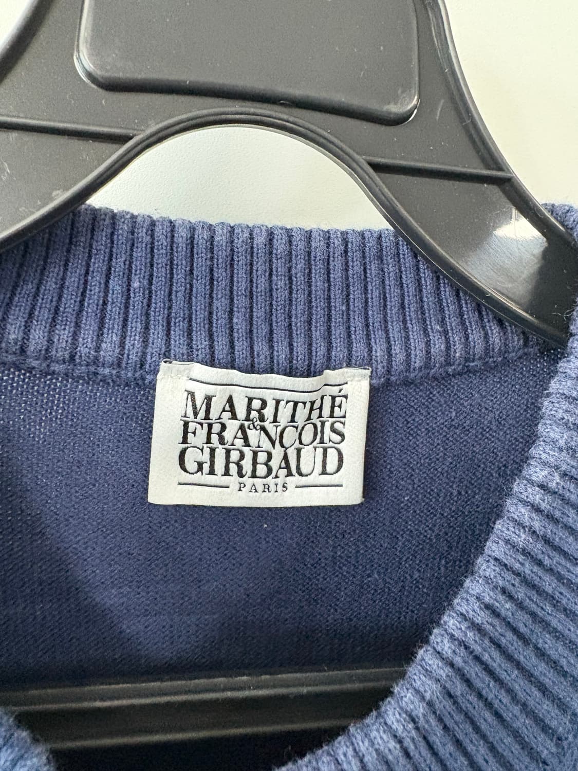 마리떼 네이비 반팔 니트 상품이미지5