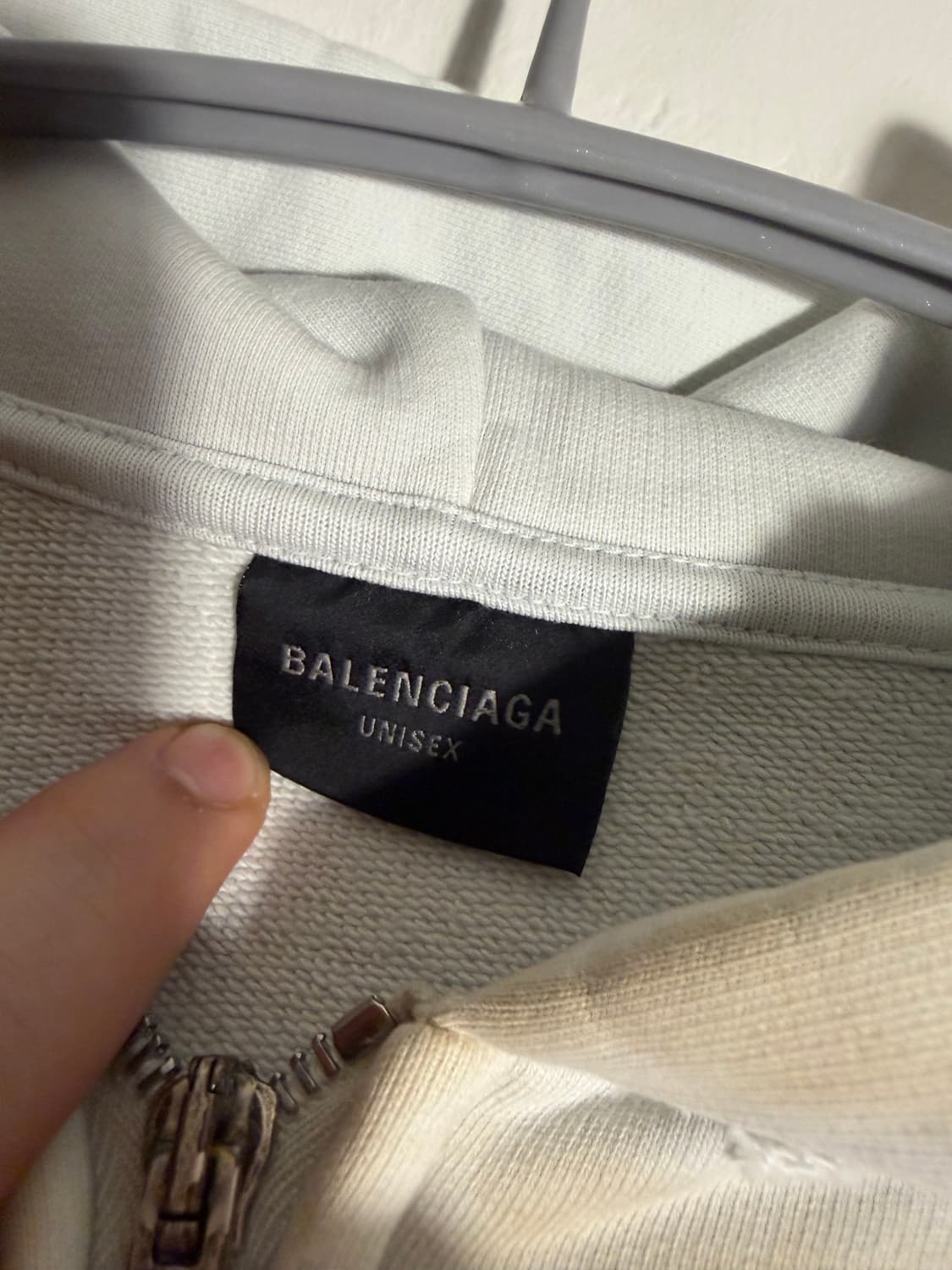 발렌시아가 타투 후드 집업 스몰핏 xxl 상품이미지3