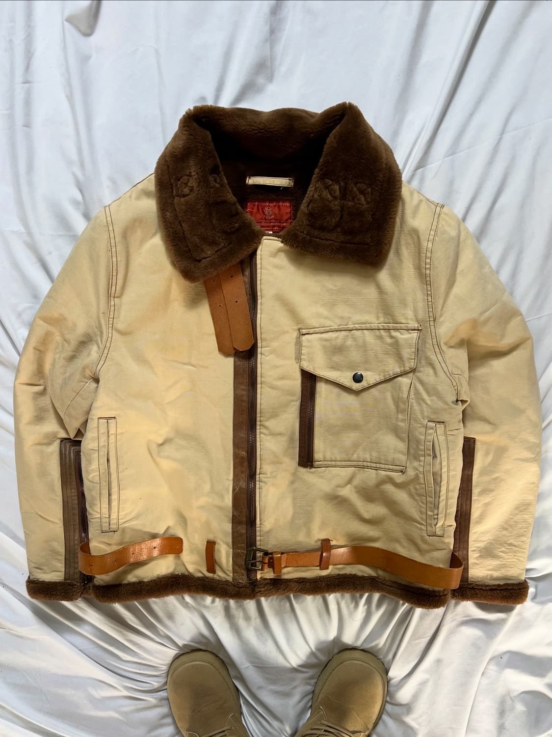 아비렉스 B-3 무스탕 자켓 상품이미지2