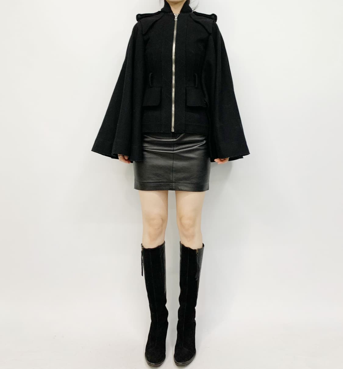 알렉산더 맥퀸 울 케이프 상품이미지1