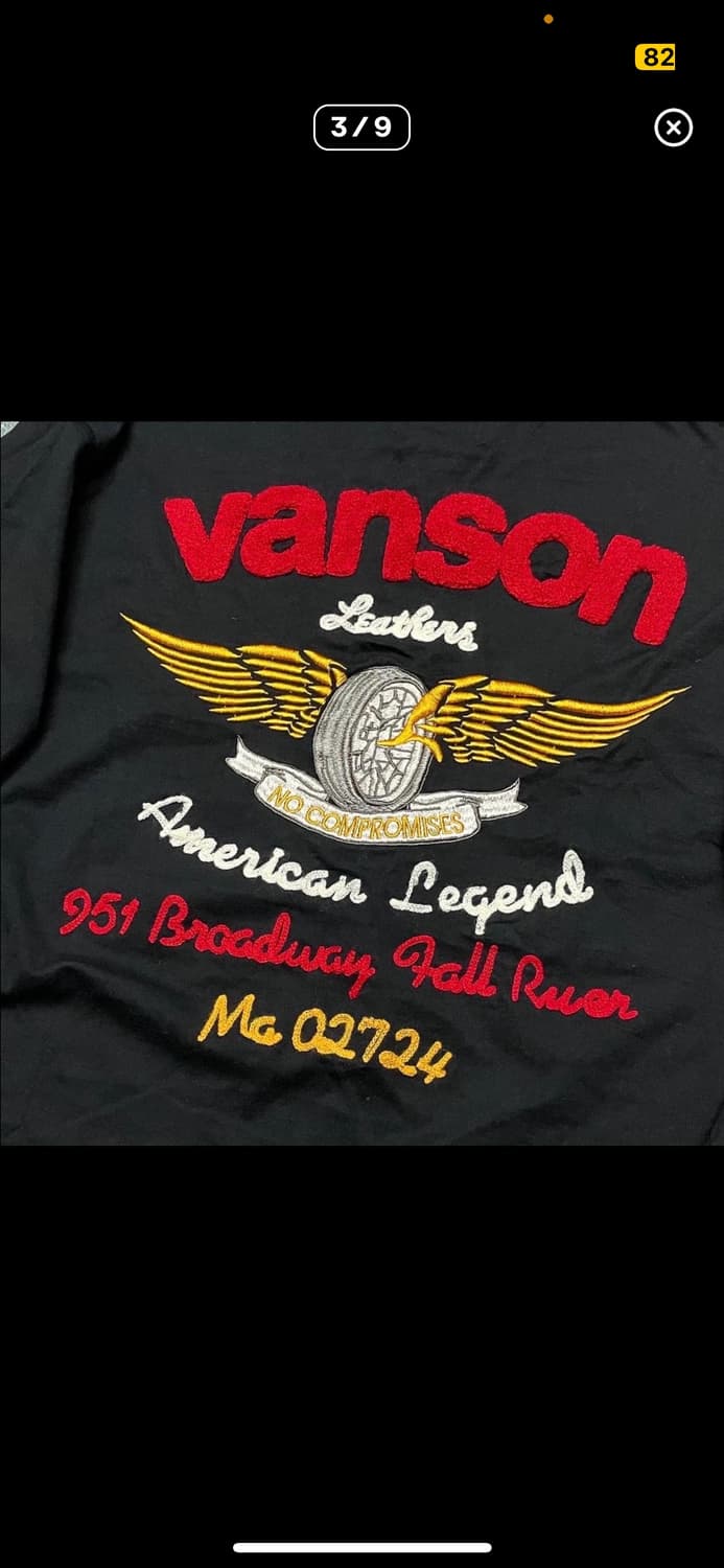 밴슨 레더 자수로고 반팔 티셔츠 상품이미지3