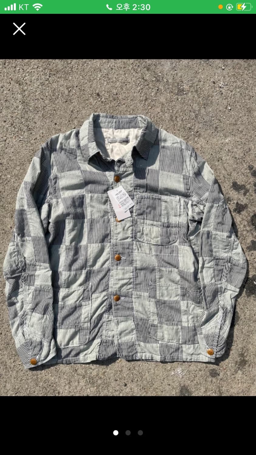 일본 빔즈 패치워크 커버올 자켓 M 상품이미지1