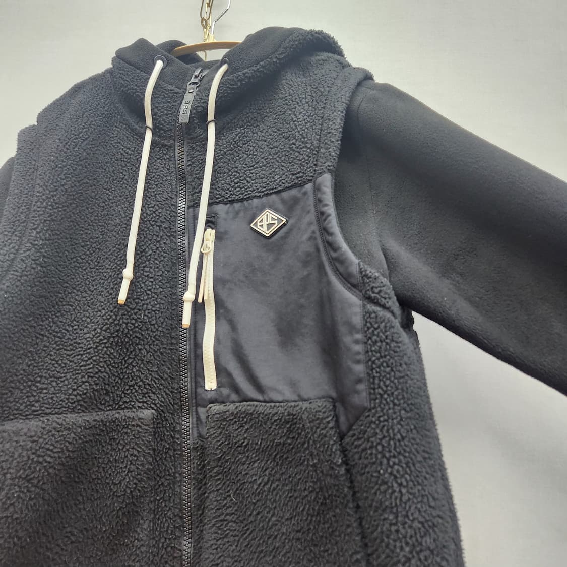 빈폴 하이브리드(후리스) 체스트포켓 로고 풀 후드집업 M(L) 상품이미지2