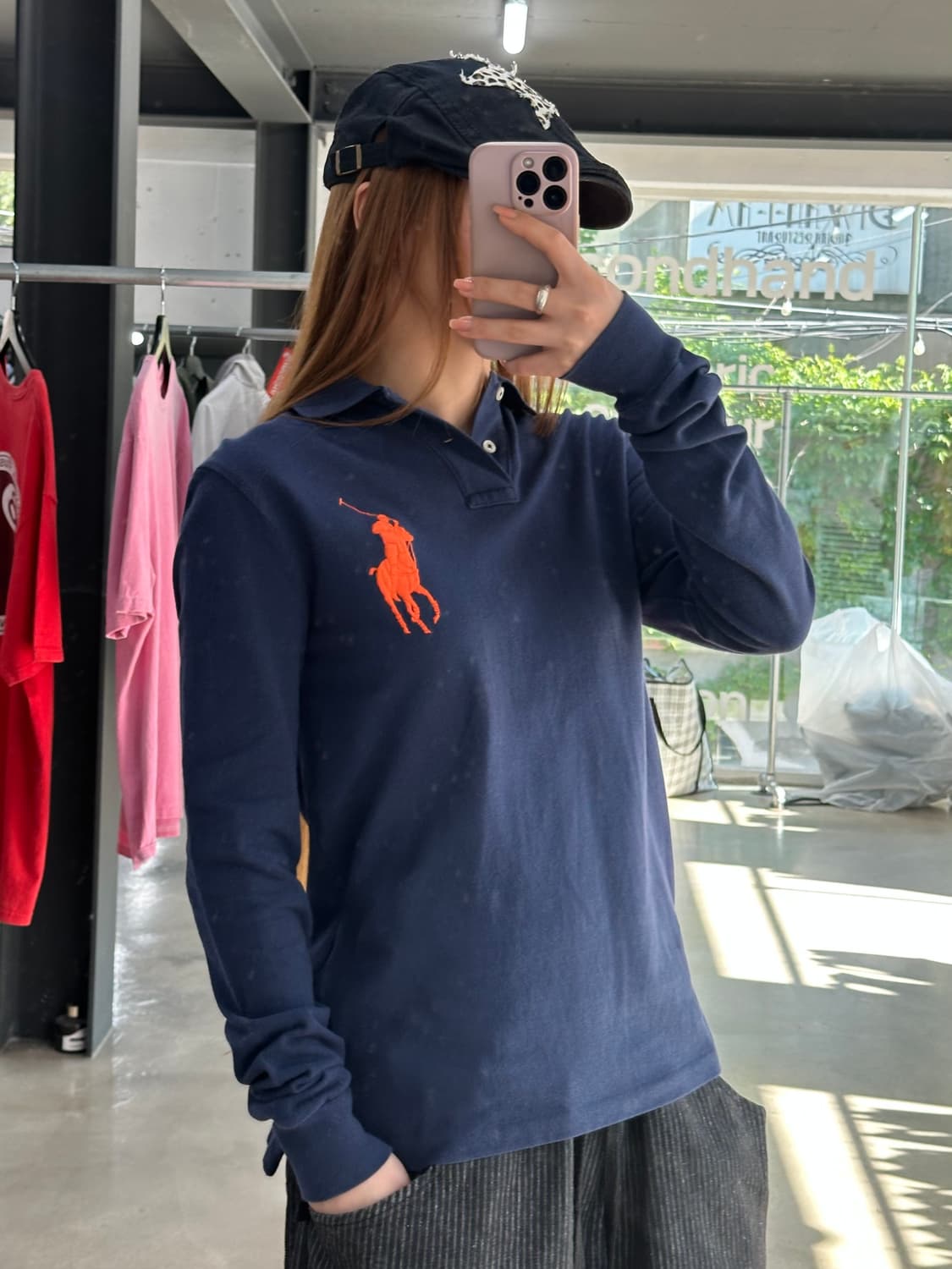 폴로랄프로렌 빅포니 넘버링 Pk 롱슬리브 네이비 상품이미지2