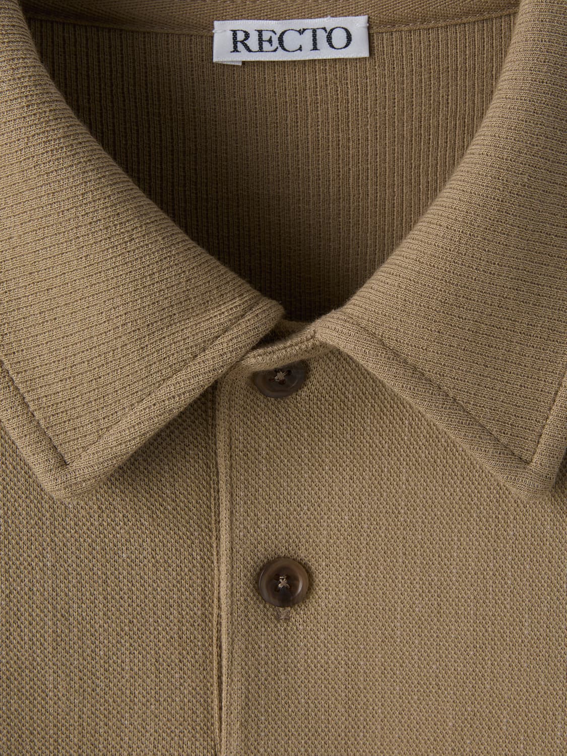 렉토 26SS 슬림핏 PK 피케 탑 카라 티셔츠 멜란지 그레이 상품이미지6