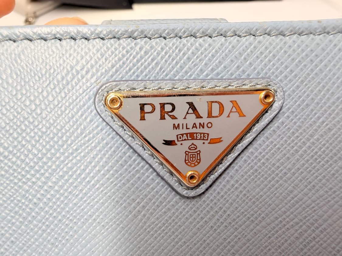[정품] 프라다 사피아노 스카이블루 지갑 상품이미지6