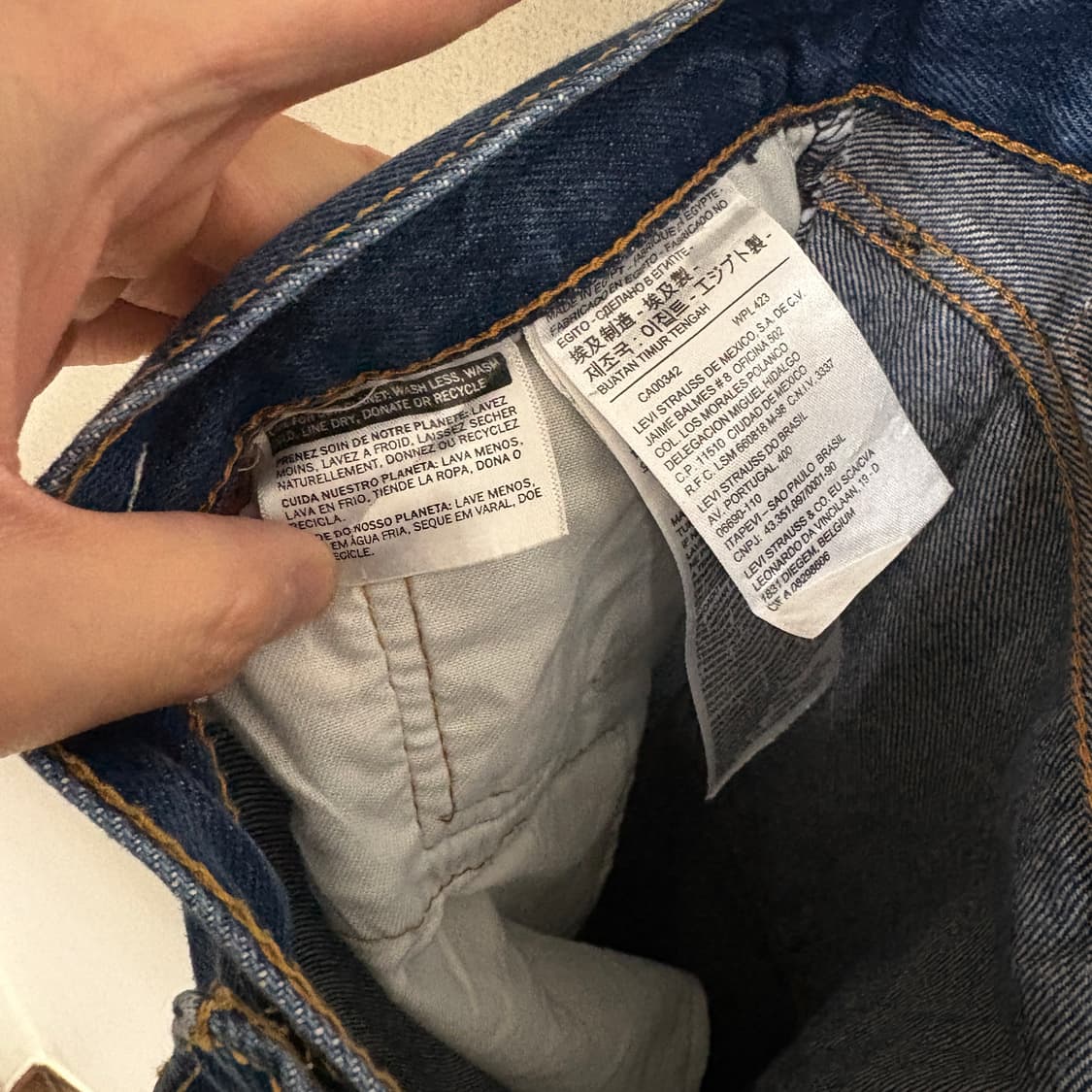 리바이스 501 스트레이트 중청 데님팬츠 / W33, L30 상품이미지8