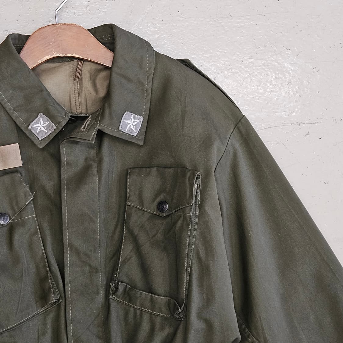 80's 이태리 군복 밀리터리 야상 필드자켓 L 상품이미지4