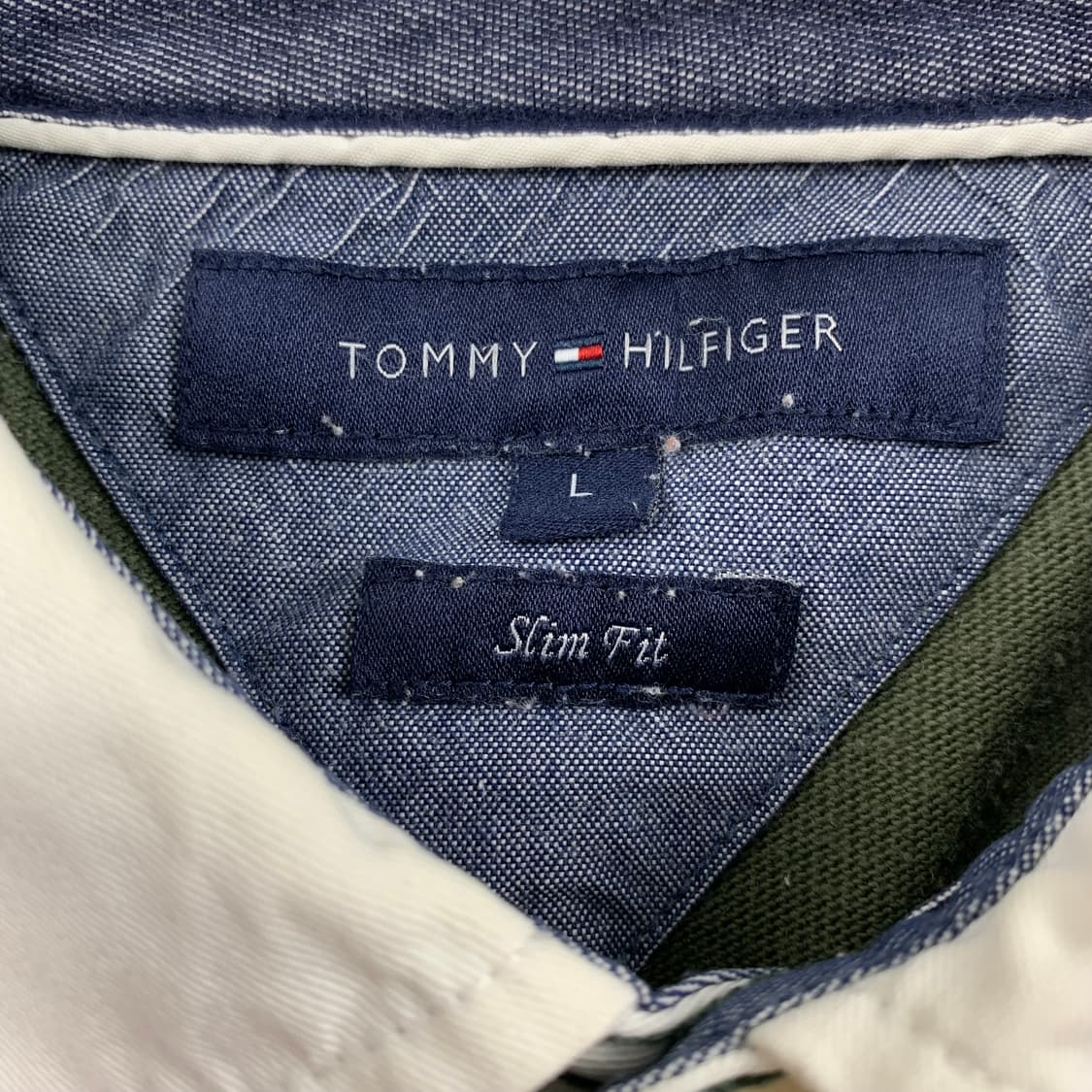 타미힐피거 자수로고 스트라이프 럭비 티셔츠  상품이미지6