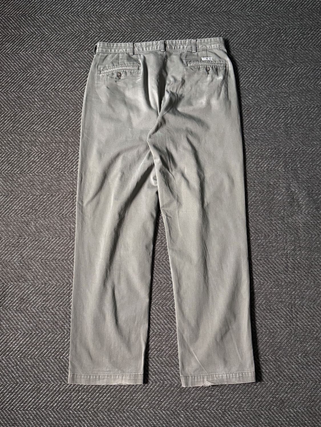 (36) 90s 폴로 랄프로렌 앤드류 더블 플리츠 치노 팬츠 상품이미지6