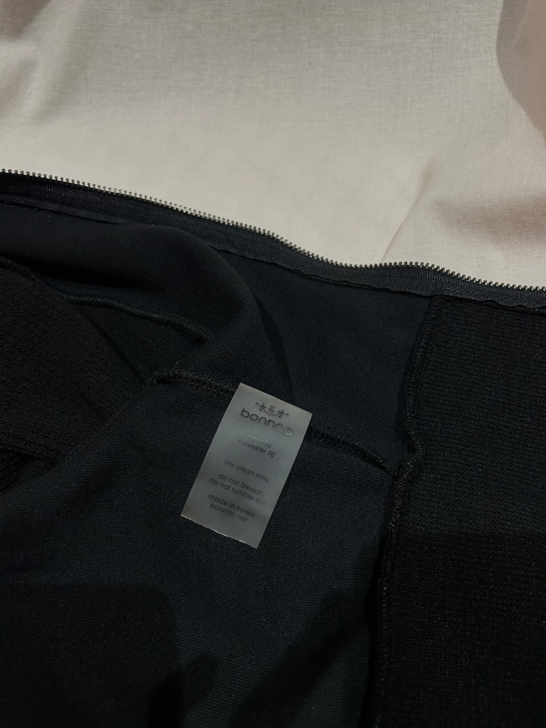Bonnae 본네 울 크롭 집업 자켓 블랙 size1 상품이미지5