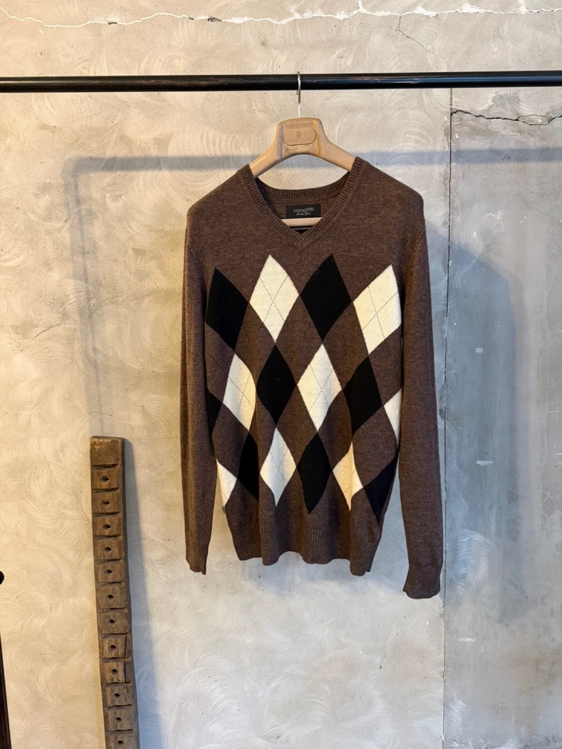 헤리티지 1981 아가일 니트 100 상품이미지1