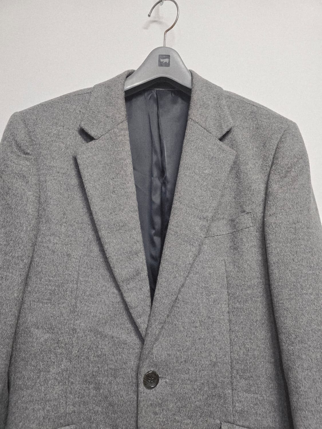 워모 회색 모캐시미어혼방 코트100 상품이미지2