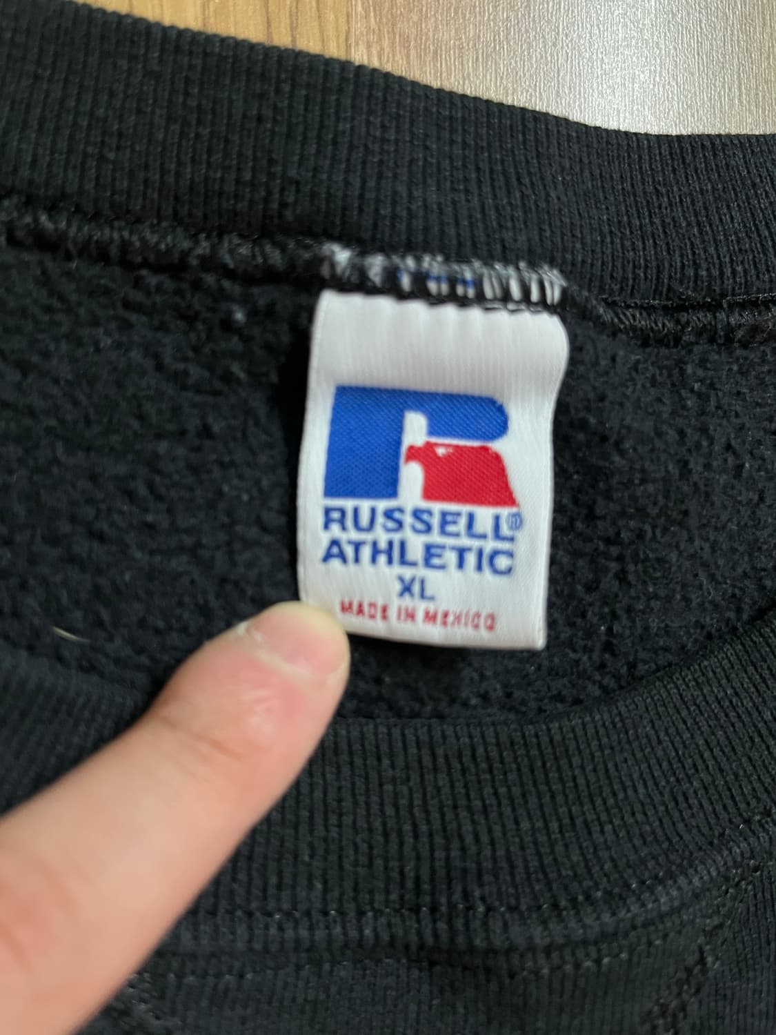 90s 빈티지 러셀 블랙 스웻셔츠 xl 상품이미지3