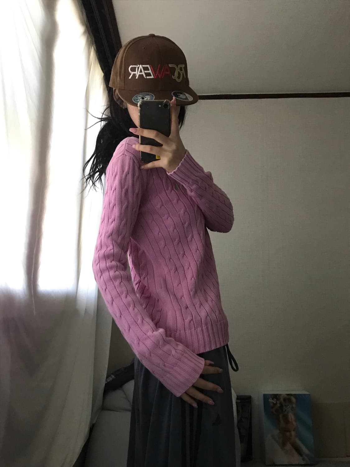 폴로 핑크 케이블 니트 상품이미지4