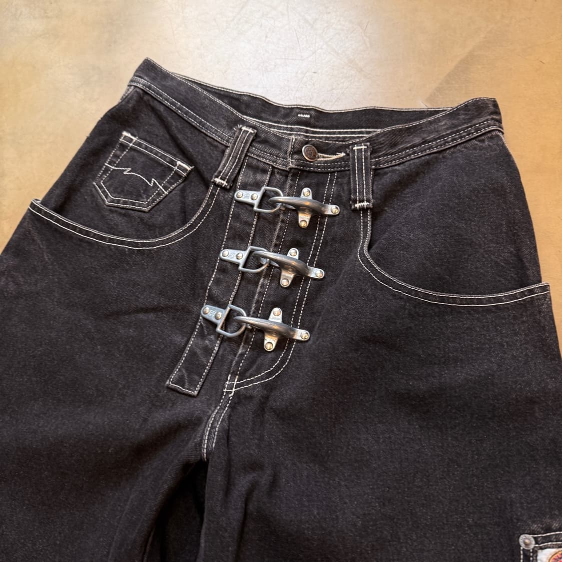 90S 파라수코 파이어후크 데님 팬츠 상품이미지2