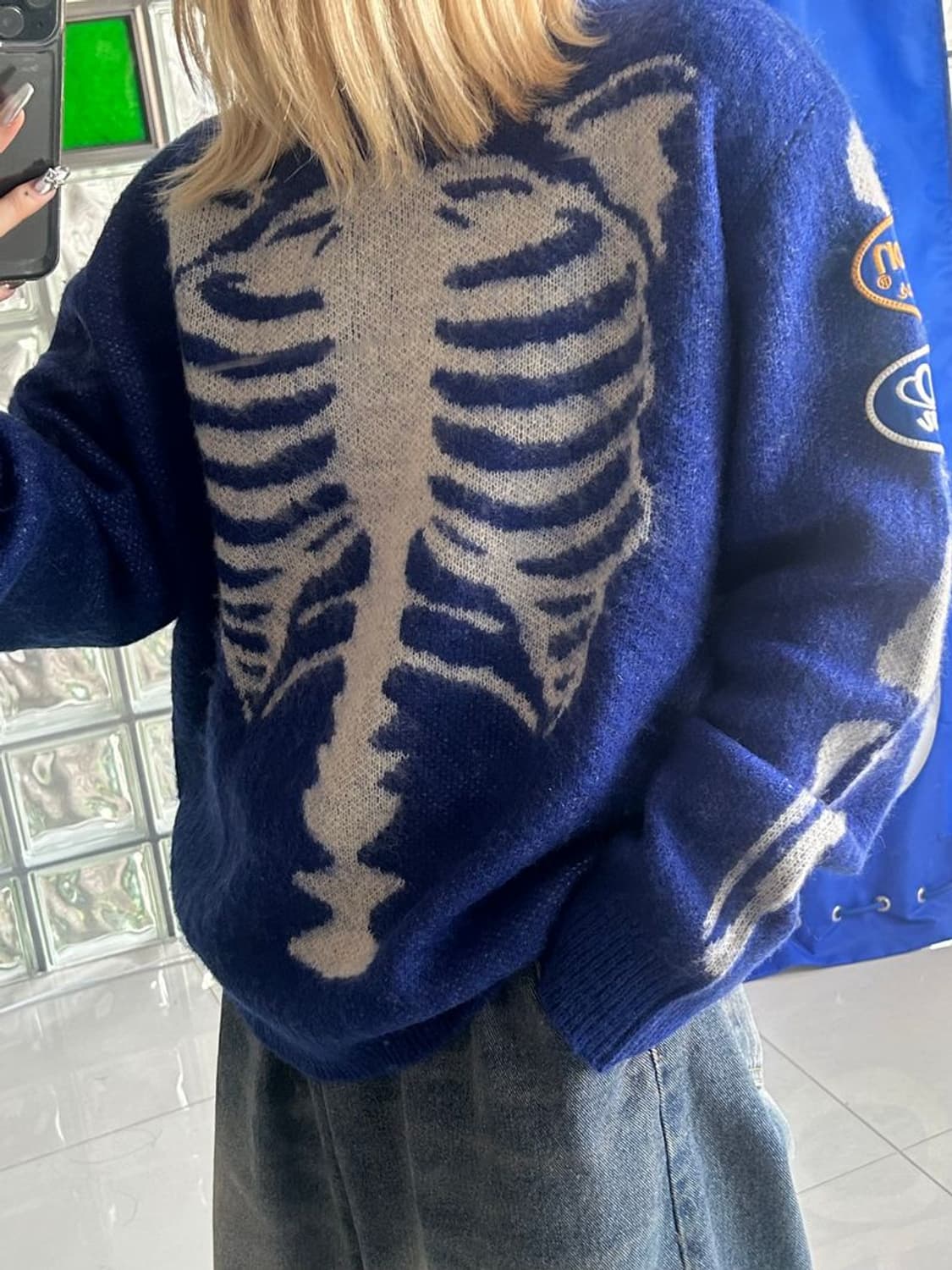 BONE MOHAIR KNIT 리얼본 모헤어 니트 AAV-2501 상품이미지1