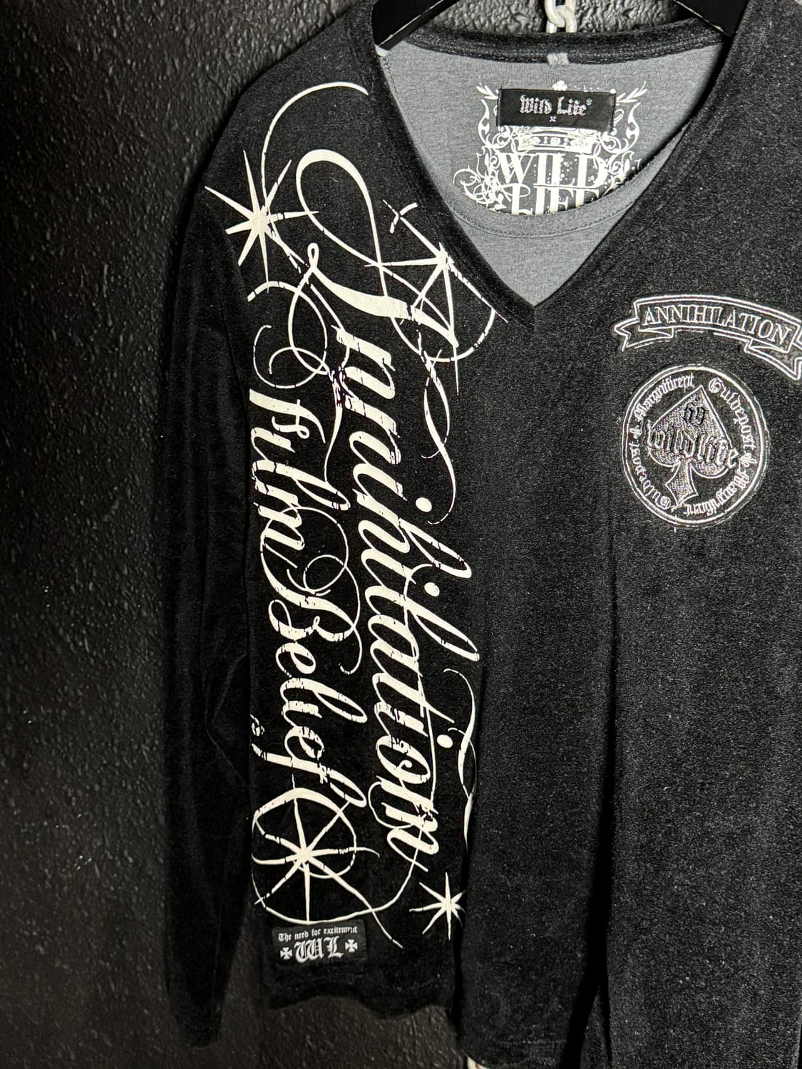 Black velvet long sleeves  상품이미지4