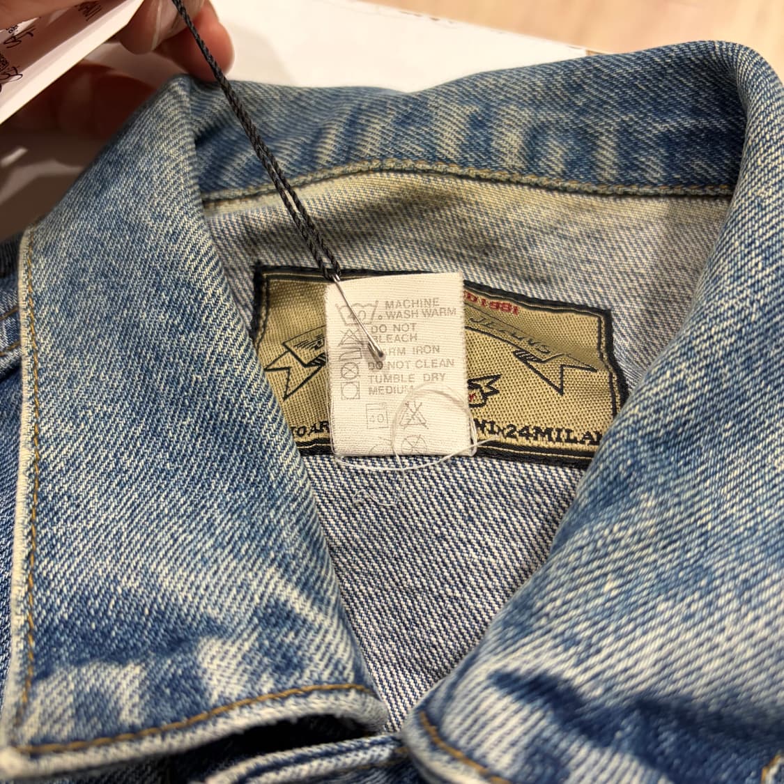 80-90s ARMANI 아르마니 진 빈티지 데님 청자켓 E53 상품이미지9