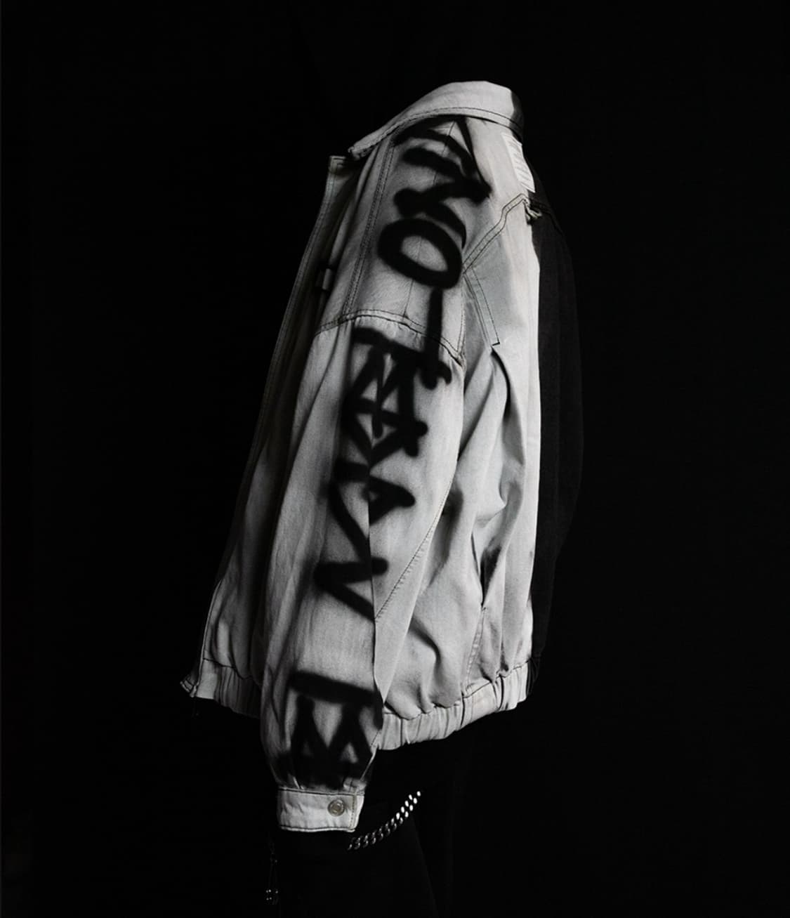 블랙블론드 비비디 디비전 엠티 로고 집업 데님 자켓 (블랙) 상품이미지6