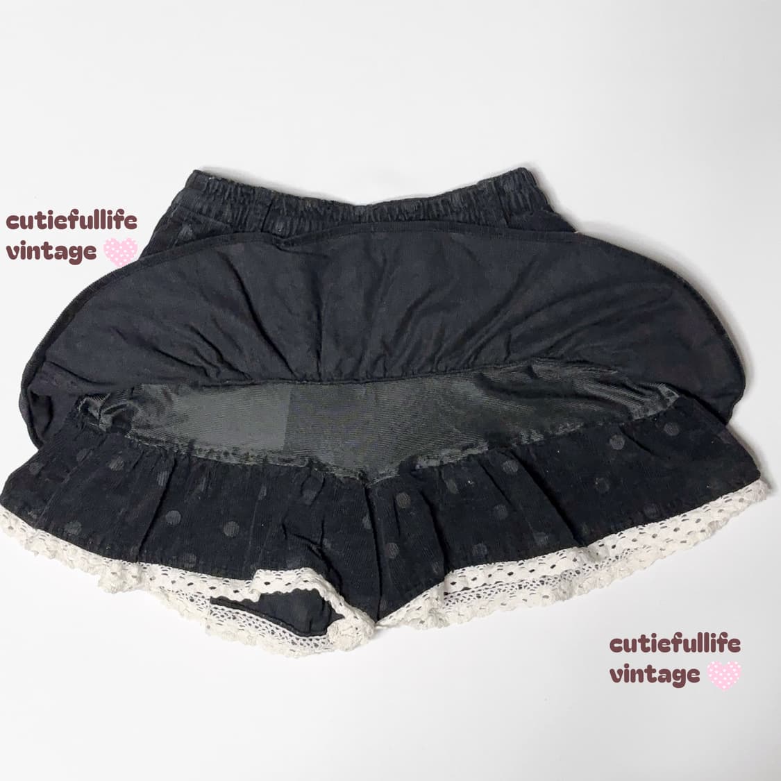 코듀로이 하트 단추 도트 큐롯 상품이미지2