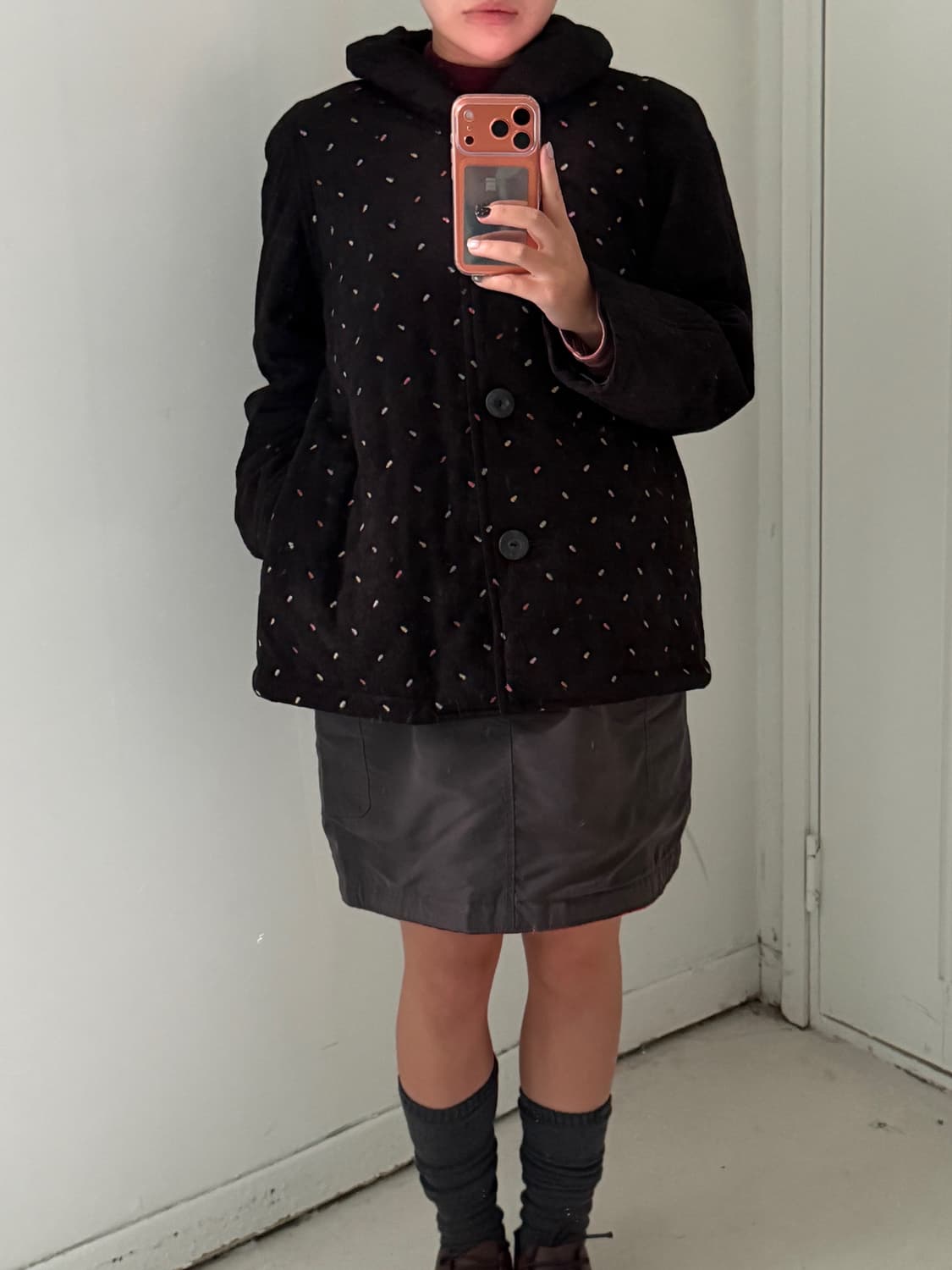 일본빈티지 Leespor 토핑 자수 패딩자켓 상품이미지3