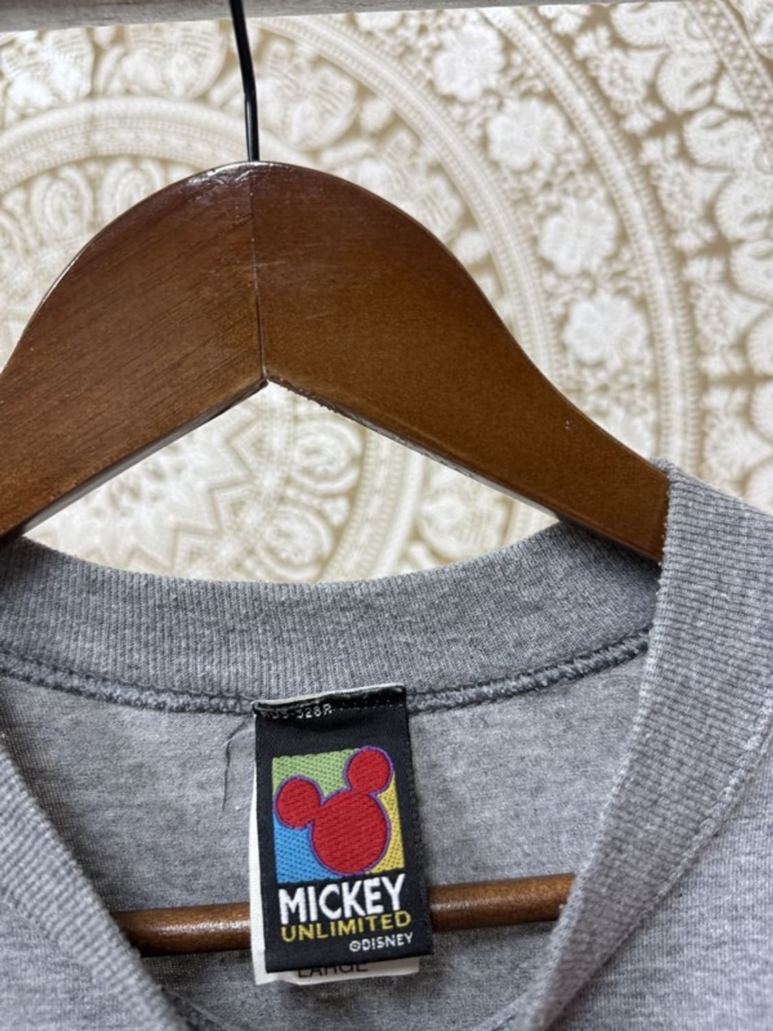 디즈니 미키마우스 USA 프린팅 배색 반팔 티 상품이미지5