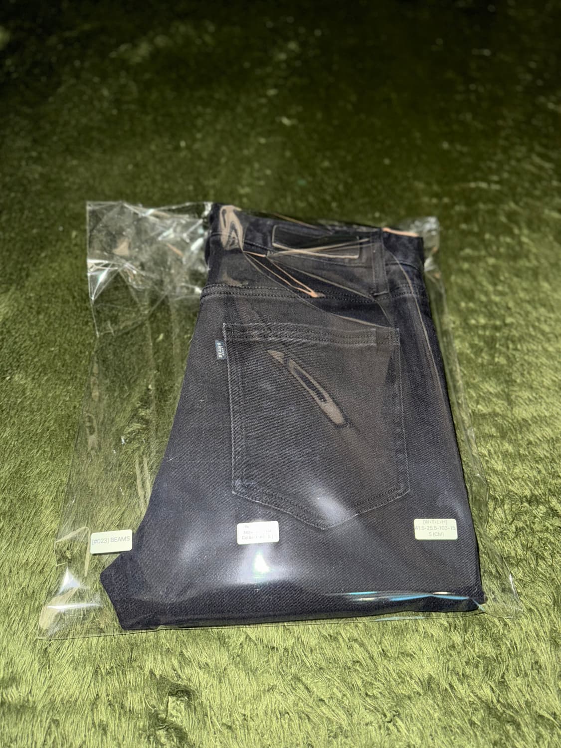 [L] Beams 빔즈 하트 재팬 워싱 코튼 팬츠 블랙 상품이미지10