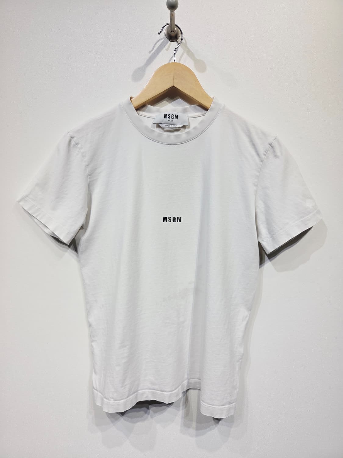 MSGM 로고 반팔 티셔츠 화이트_S 상품이미지2